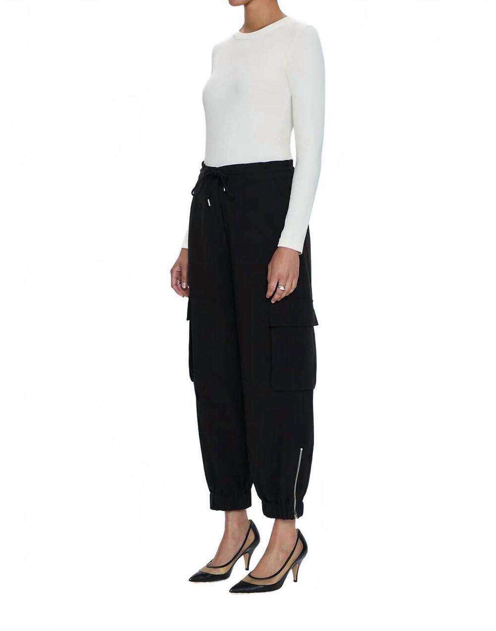 NEW PISTOLA dakota cargo jogger pants in black - Picture 6 of 8